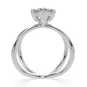 Tatiana Marquise Cut Solitaire Split Shank Engagement Ring Setting - Nivetta